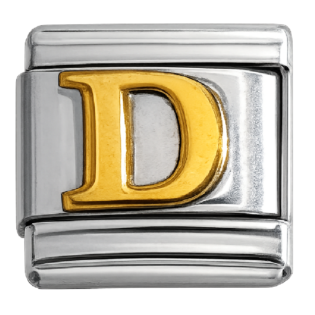 Italian Charm Letter Links – Single Stainless Steel Charm