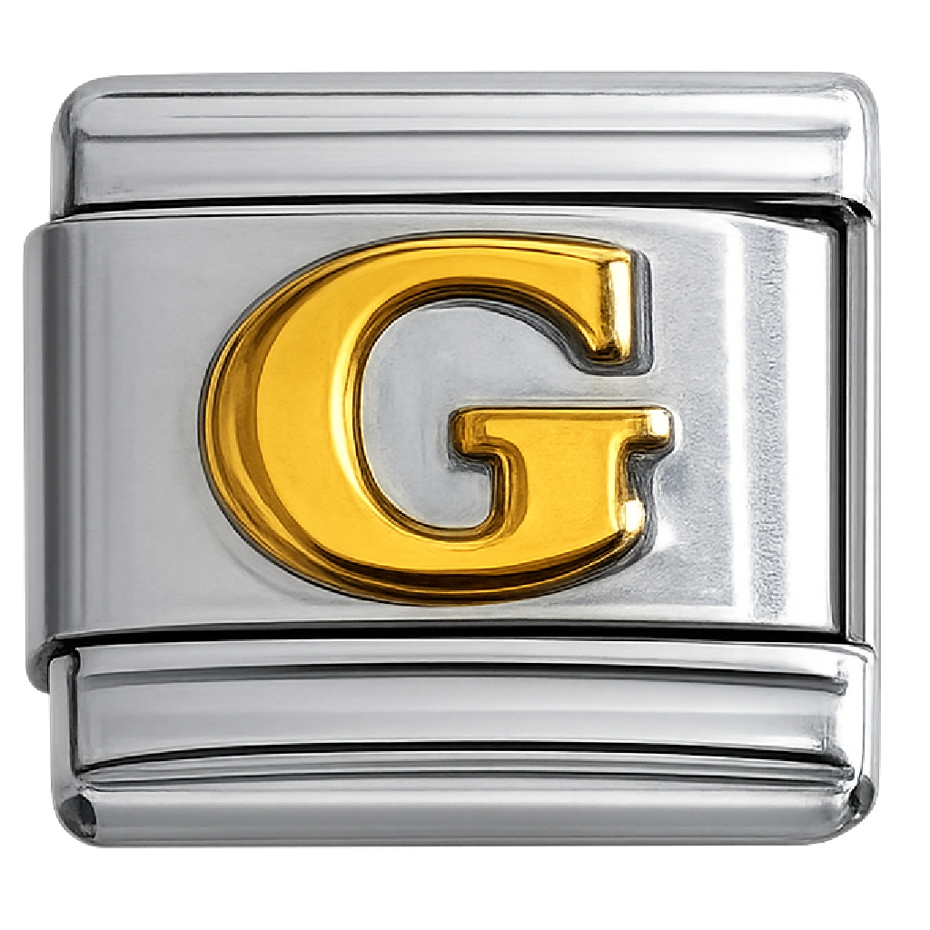Italian Charm Letter Links – Single Stainless Steel Charm