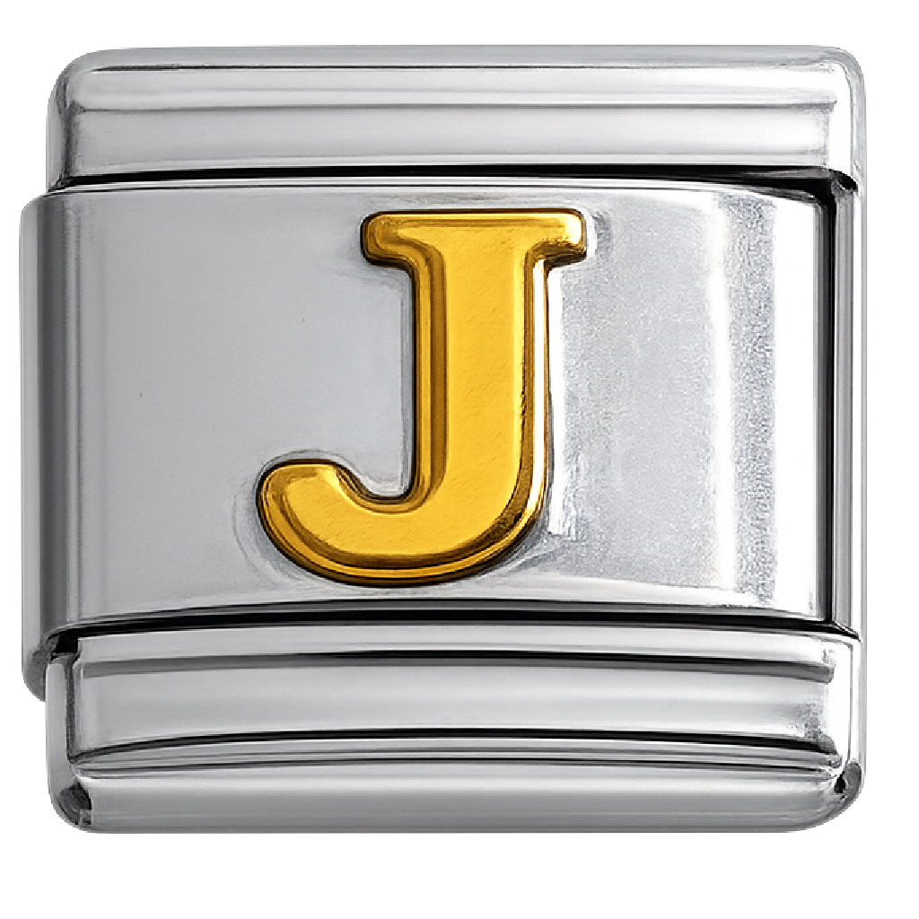 Italian Charm Letter Links – Single Stainless Steel Charm