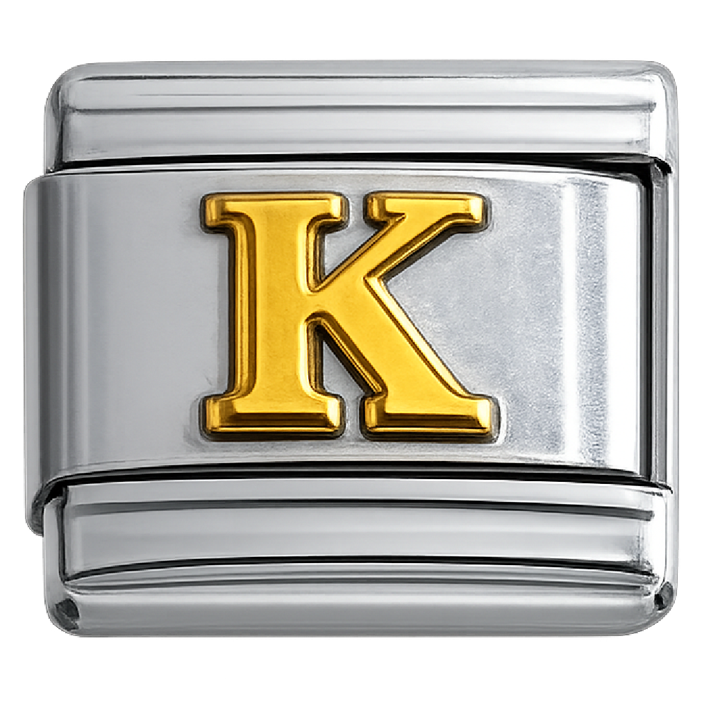 Italian Charm Letter Links – Single Stainless Steel Charm