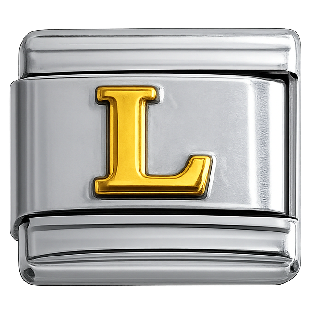 Italian Charm Letter Links – Single Stainless Steel Charm