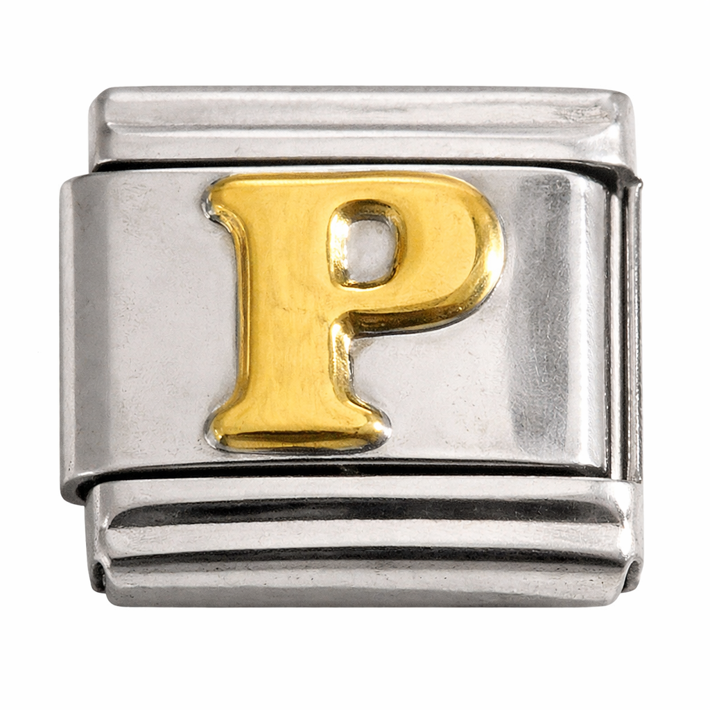 Italian Charm Letter Links – Single Stainless Steel Charm