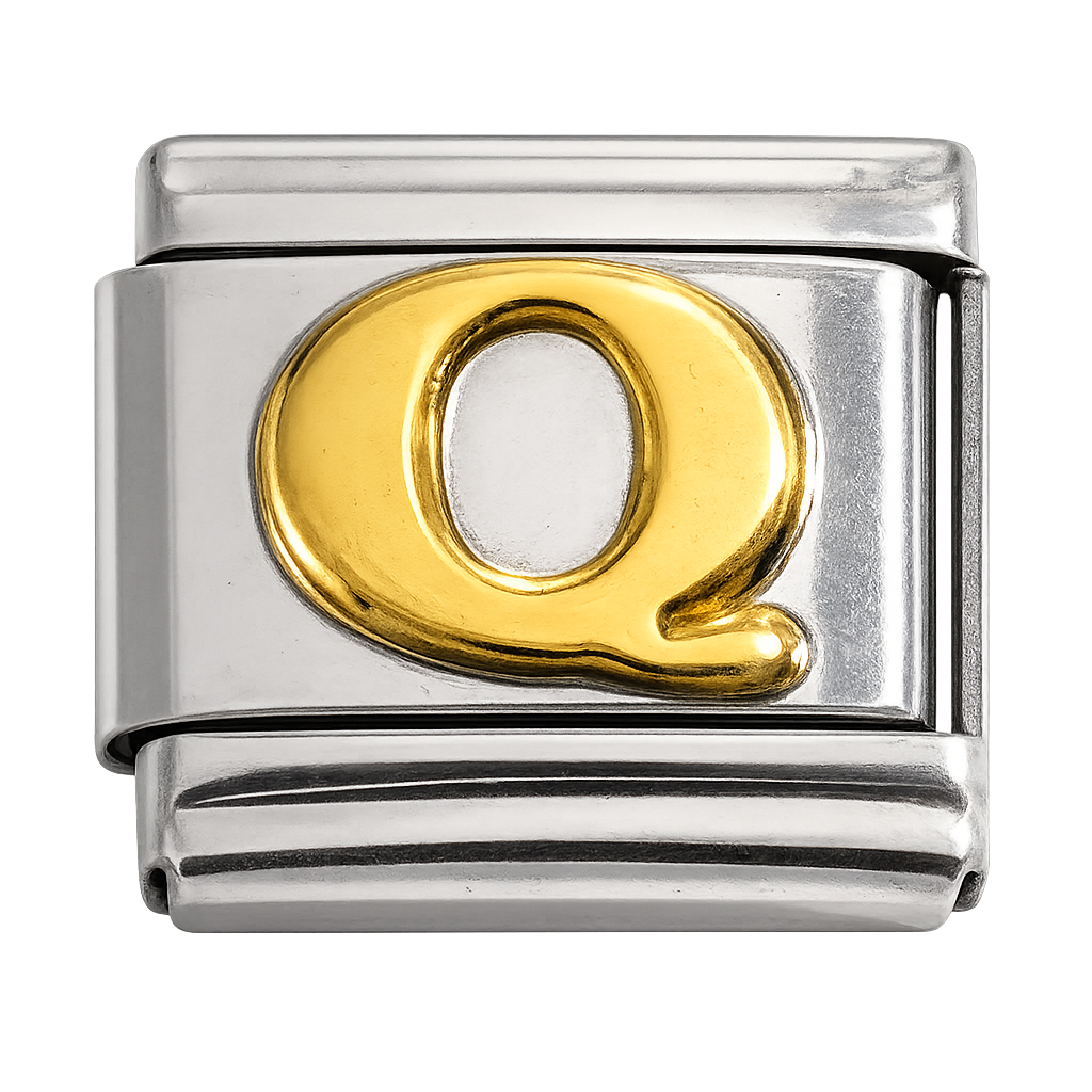 Italian Charm Letter Links – Single Stainless Steel Charm