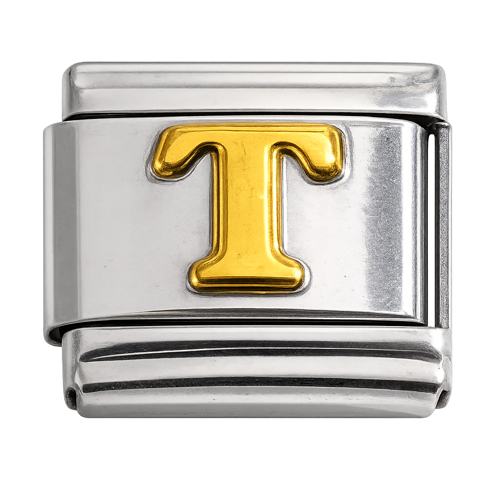 Italian Charm Letter Links – Single Stainless Steel Charm