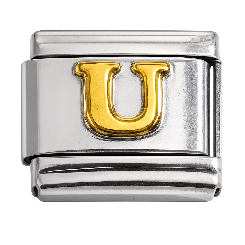 Italian Charm Letter Links – Single Stainless Steel Charm