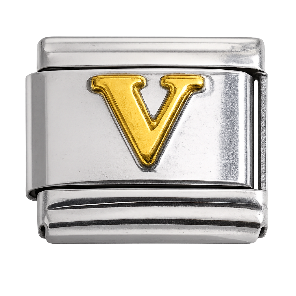 Italian Charm Letter Links – Single Stainless Steel Charm