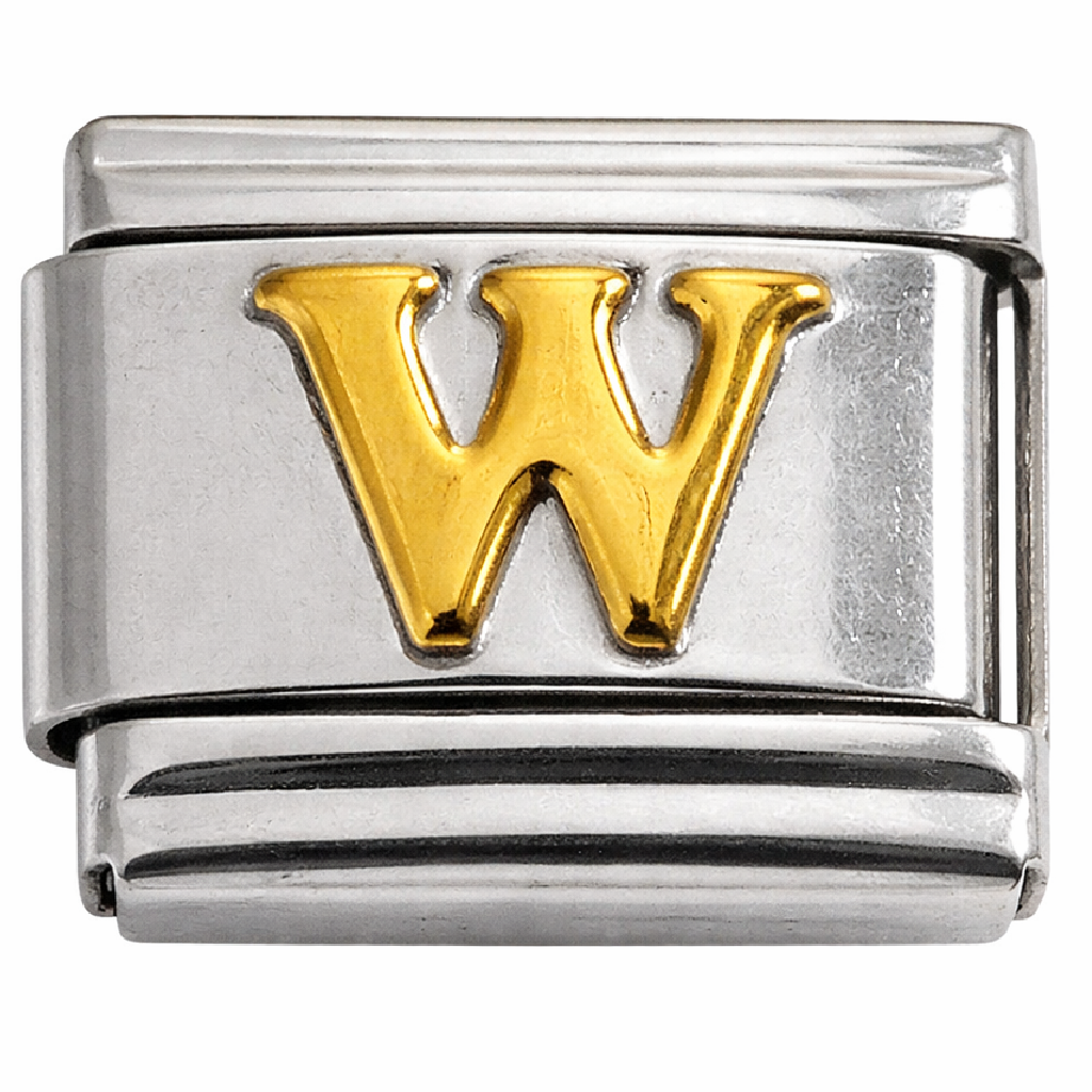 Italian Charm Letter Links – Single Stainless Steel Charm