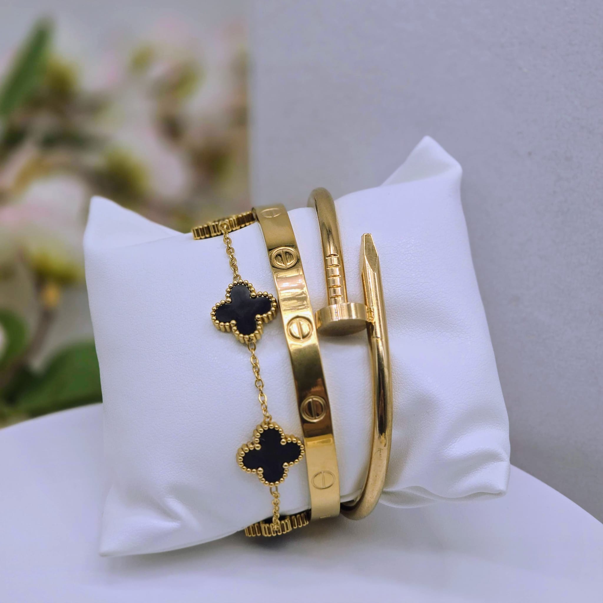 The Modern Icon Stainless Steel Bangle Suite