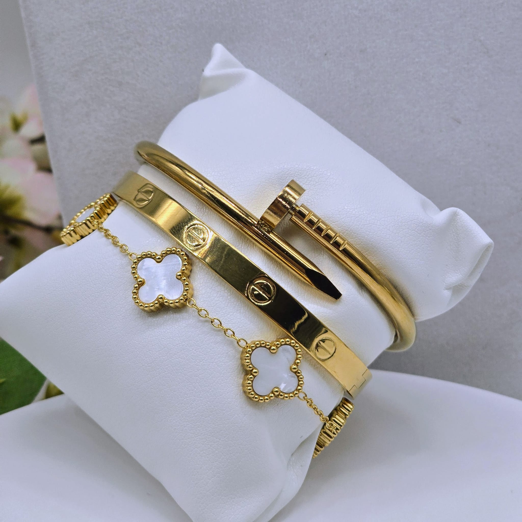 The Modern Icon Stainless Steel Bangle Suite