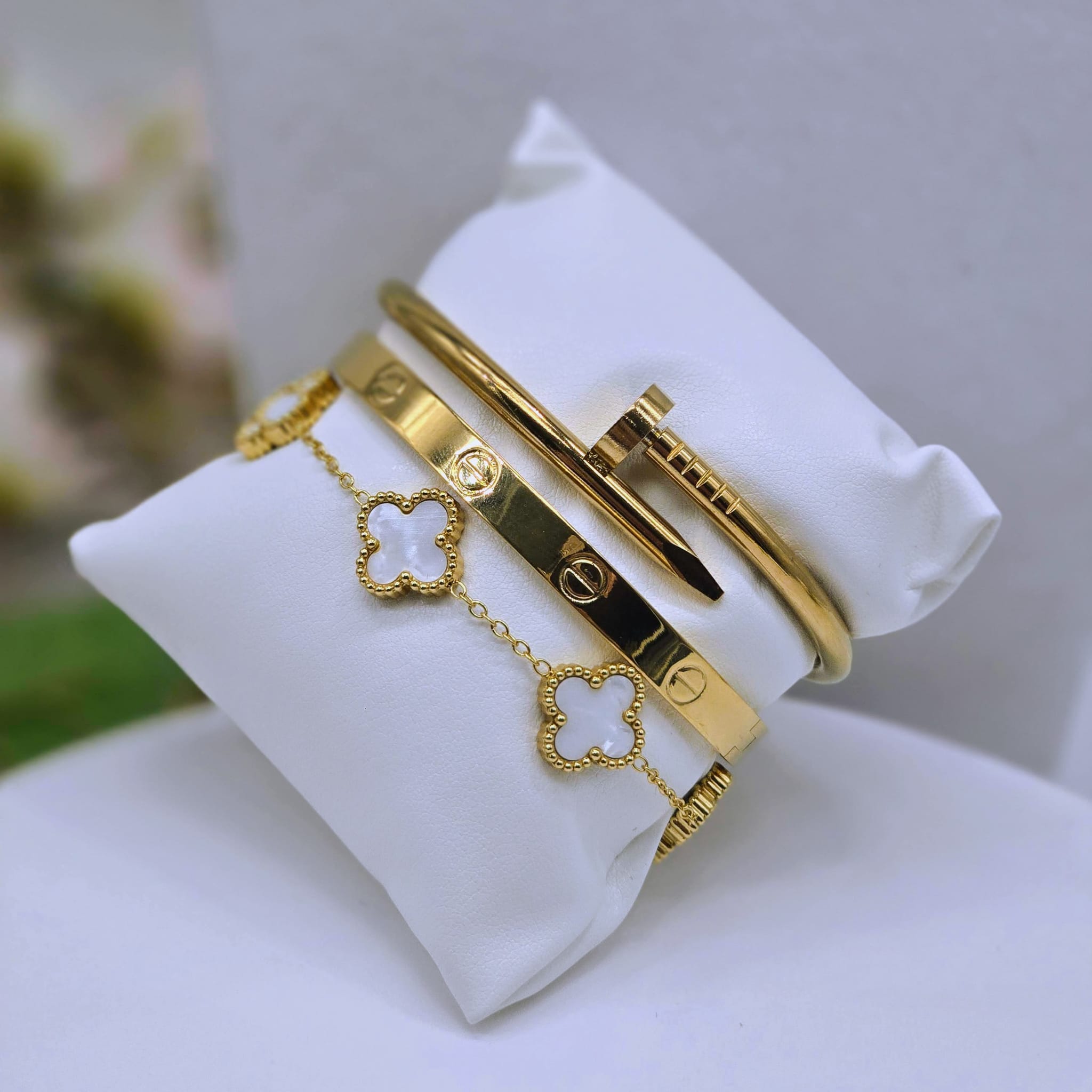The Modern Icon Stainless Steel Bangle Suite