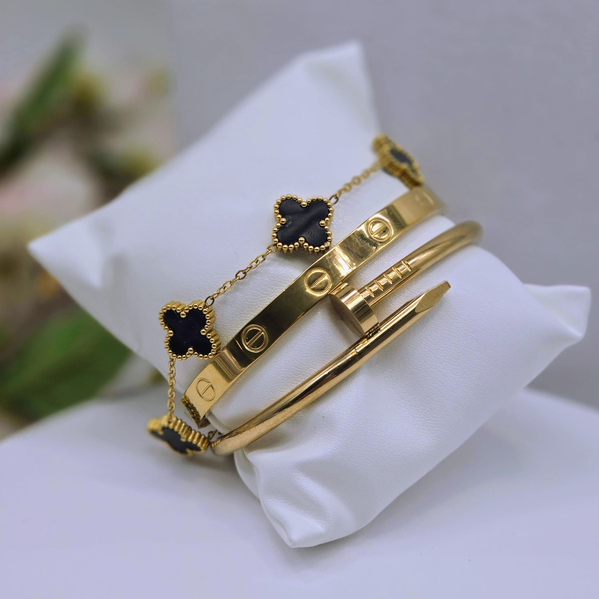 The Modern Icon Stainless Steel Bangle Suite