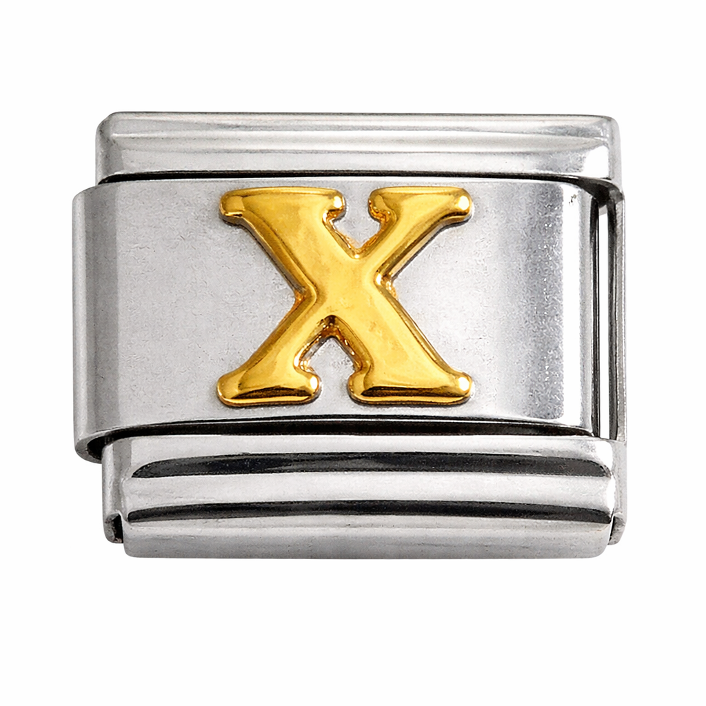 Italian Charm Letter Links – Single Stainless Steel Charm