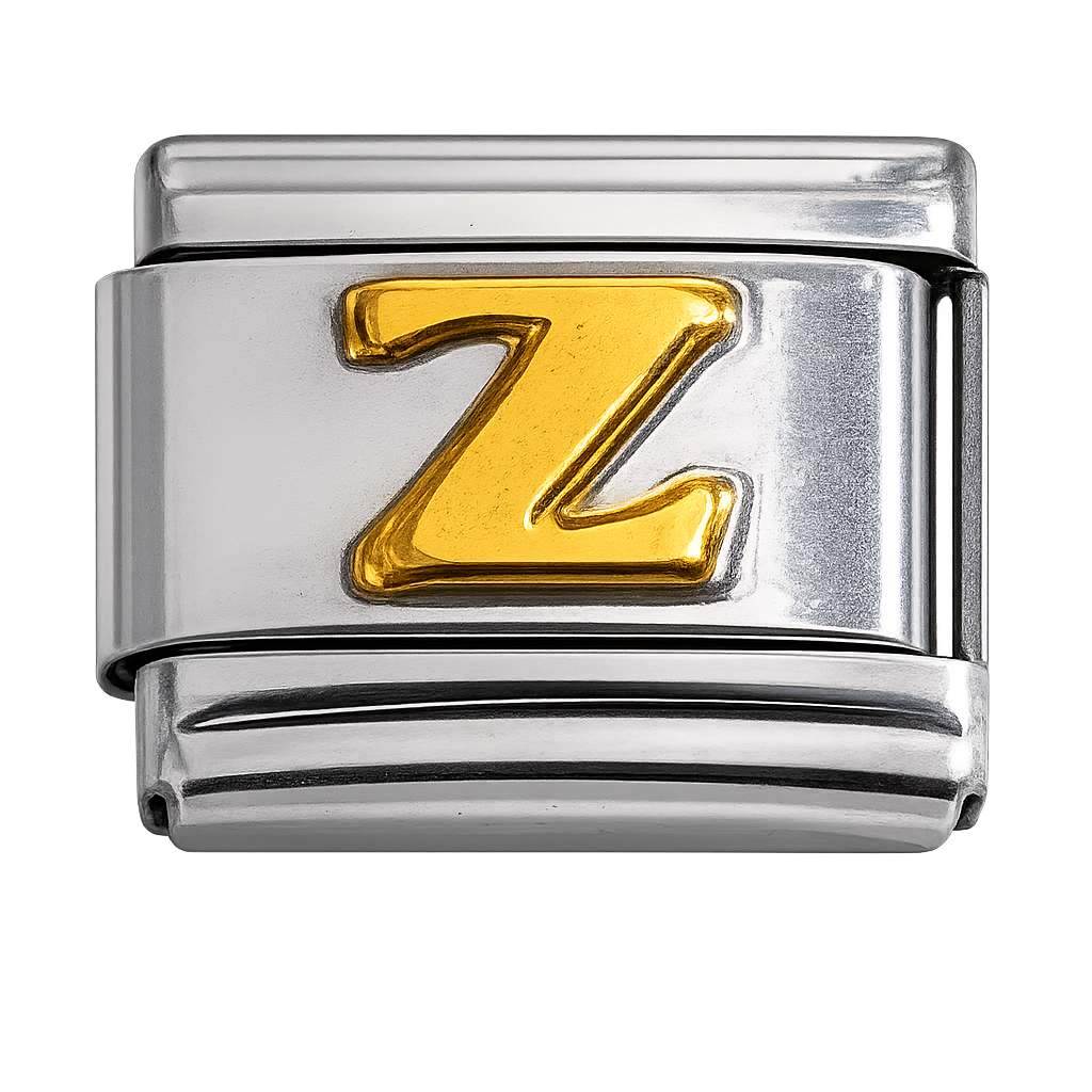 Italian Charm Letter Links – Single Stainless Steel Charm