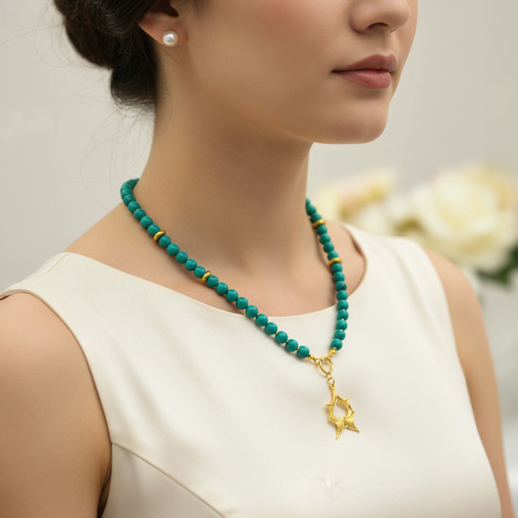 Azure Horizon Focal Necklace