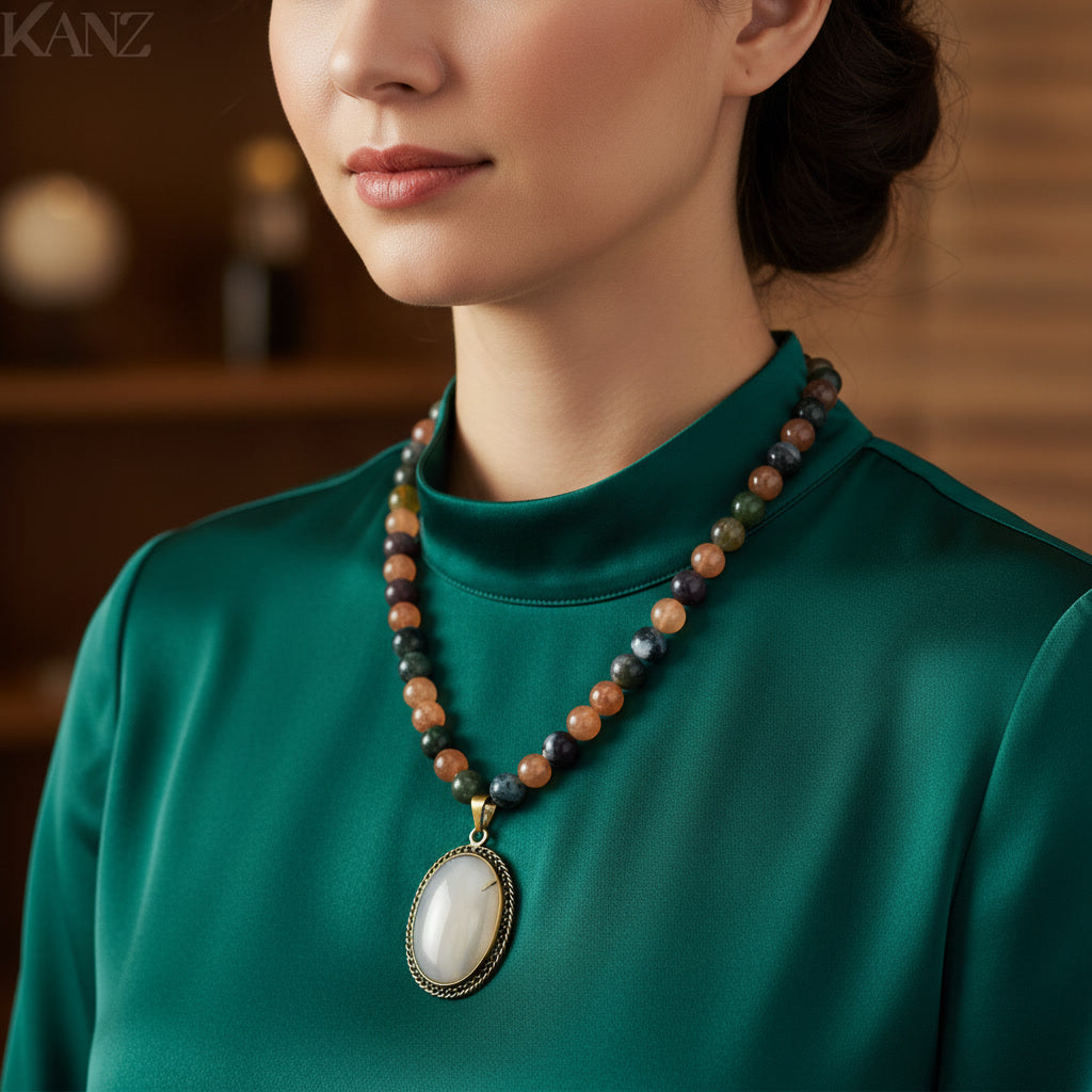 Celestial Ember Focal Necklace