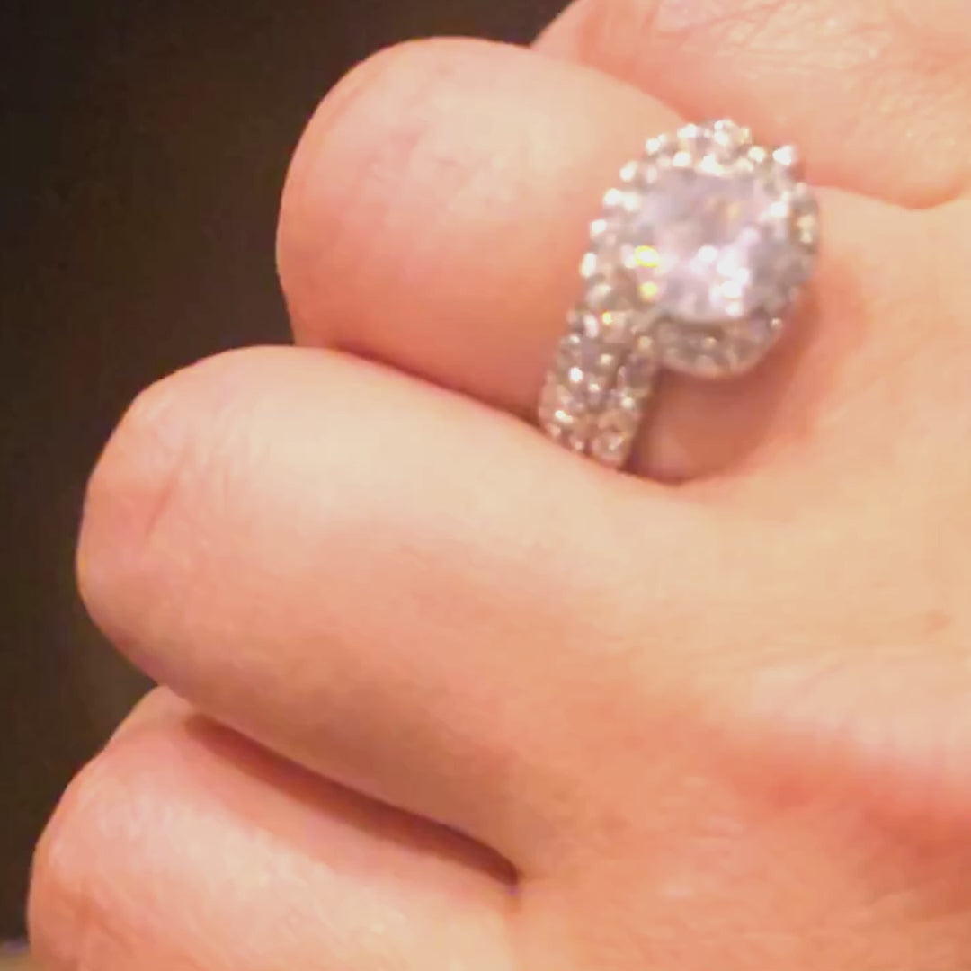 Eternal Glow Solitaire Stainless Steel Ring